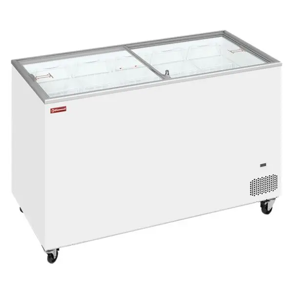 Lage Prijs Diamond kofferdiepvries DIGVL040-P9 400L R290 schuifdeksel wit gelakt plaatstaal
