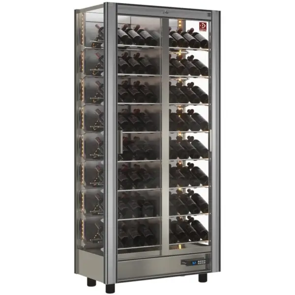 Lage Prijs Diamond Gekoelde wijnvitrine Moduleerbaar 530L 860x530x1851mm wit mat 230V