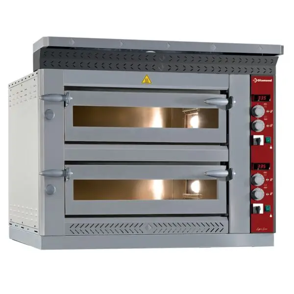 Beste Prijs Diamond Elektrische pizzaoven LD12/35-N 2-kamers 2x6 pizza's Ø350mm 17,6kW RVS