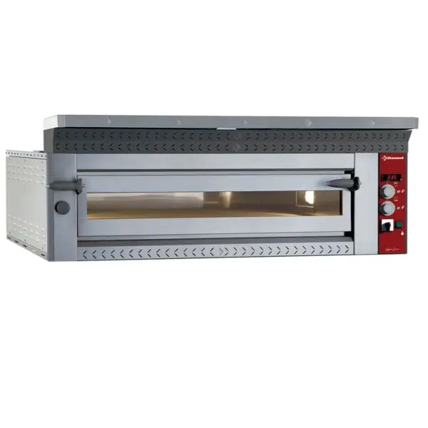 Diamond elektrische pizzaoven DILD9-35-N 9 x Ø 350 mm 13,3 kW RVS keukenapparatuur Hoge Kwaliteit
