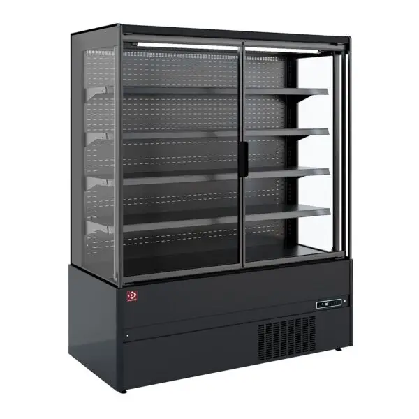Voordeelprijs Diamond gekoeld wandmeubel LML09-F5-2EME 866x665x1920 mm Full Black zelfbediening
