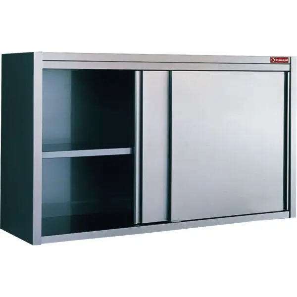 Snelle Levering Diamond R.V.S. muurkast met schuifdeuren 1200x400x600 mm