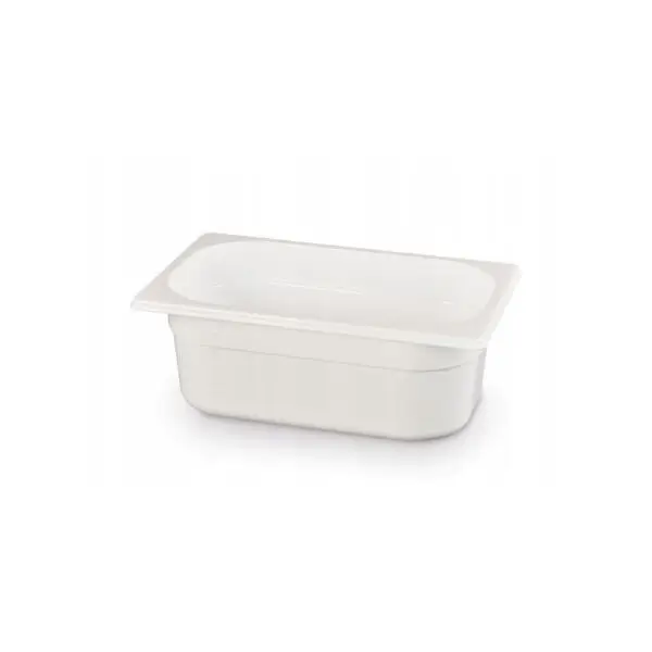 Hendi Container GN 1/4 wit polycarbonaat 1,8L 265x162x65mm geschikt voor vriezers en koelkasten Direct Beschikbaar