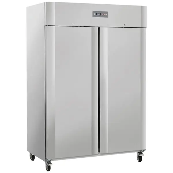Diamond Geventileerde Koelkast GN 2/1 1200L 2 Deuren op Wielen met Remmen Merkproduct