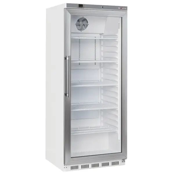 Diamond Koelkast GN 2/1 PG61-LG-2EME glazen deur geventileerd 600L wit 780x768x1890mm Gereduceerde Prijs