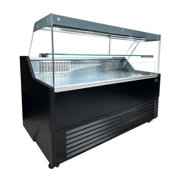 Combisteel koelvitrine Wesley 2,5 zwart/RVS 2590x902x1230 mm 208 liter Alleen Vandaag