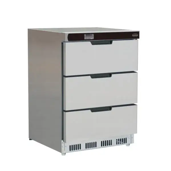 Koelkast tafelmodel rvs 3 laden Favoriet