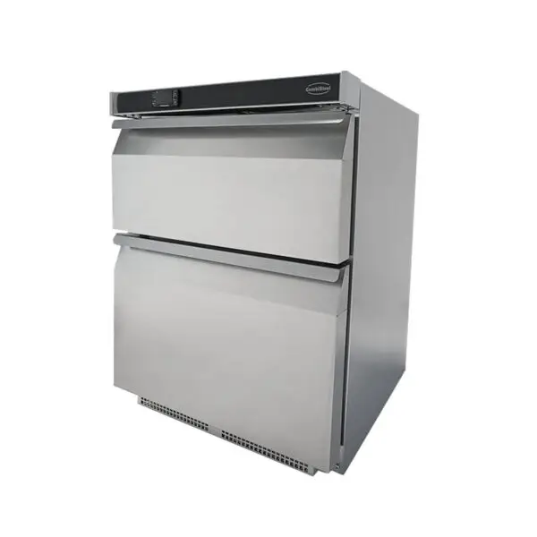 Koopje Koelkast tafelmodel rvs 2 laden