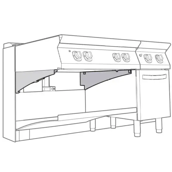Rechtstreeks Van De Fabrikant Diamond 2 steunen AISI 304 roestvrij staal Modulair gamma MAXIMA 900+ horeca