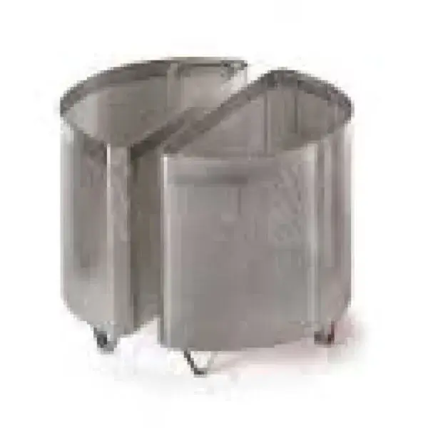 Betrouwbaar Diamond mand 2 sectoren 150 liter 510x510x470 mm