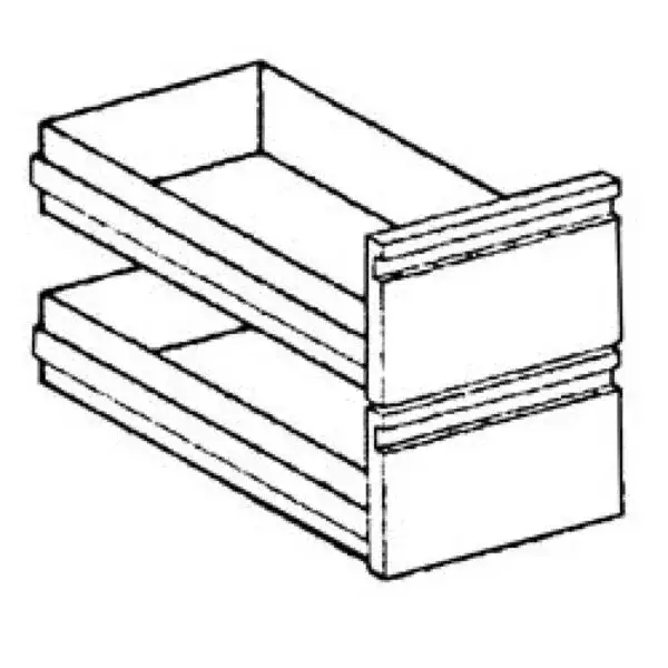 Korting Diamond 2 laden eenheid GN 2/1 700x590x420 mm onderstel 700 mm