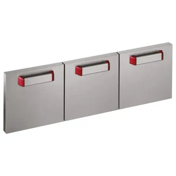 Diamond dubbelwandige roestvrijstalen deur 1090x420x50 mm met athermische handgreep en magneetsluiting Voordeelprijs