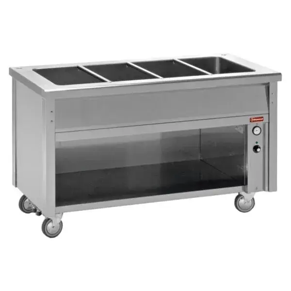 Bain-marie element op open kast 2 gn 1/1 Betaalbaar