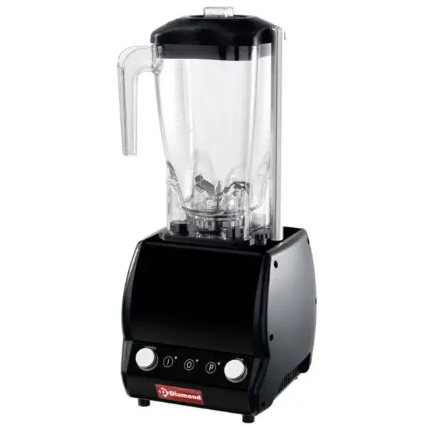 Professionele mixer, vierkant glas 2 liter, met timer, snelheidsregelaar Premium