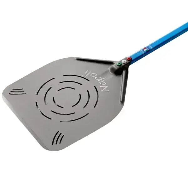 Gecertificeerd Geperforeerde napolitaanse aluminium pizzasschep 370 mm