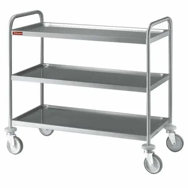Serveerwagen rvs 3 niveau's Direct Verzonden
