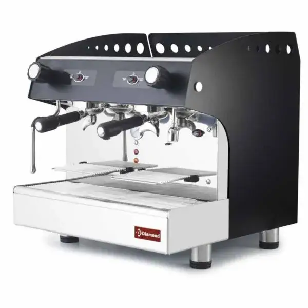 Espresso apparaat 2 groepen, half-automatisch - zwart Alleen Vandaag