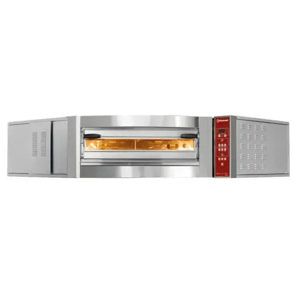 Hoge Kwaliteit Elektrische oven hoekmodel, 1 kamer 8 pizza's ø 350 mm