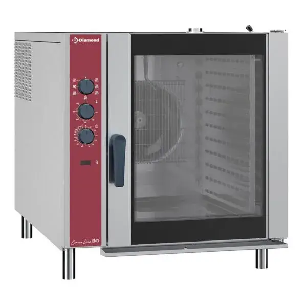 Elektrische convectie oven, 10x gn 2/1, automatischeluchtbevochtiger Direct Verzonden