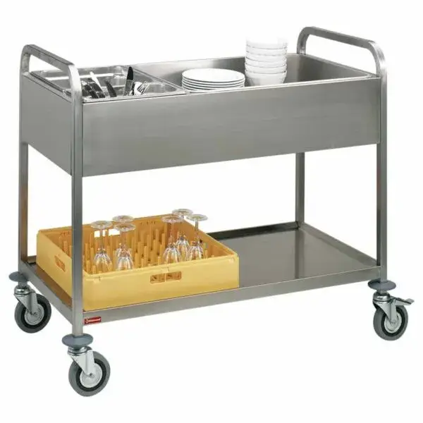 Speciale Aanbieding Dresseerwagen in r.v.s., 3x gn 1/1, ondertablet