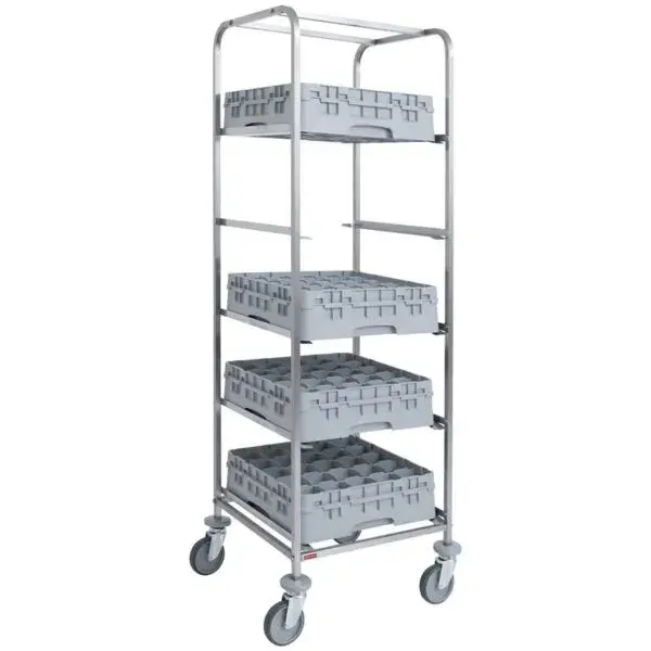 Wagen 5 niveaus voor vaatwassermanden 500x500 mm Op = Op