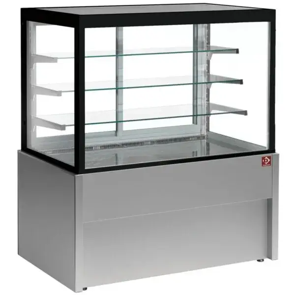 Uitverkoop Panoramische uitstaltoonbank, verwarmd, 4 niveaus, zonder reserve - grijs