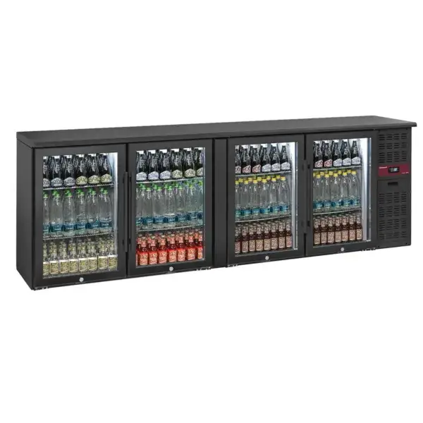 Speciale Aanbieding Flessenkoeler 4 glazen deuren, 620 liter, verstelbare poten