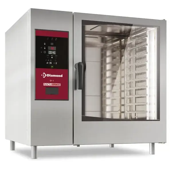 Veilige Betaling Electrische oven directe stoom en convectie, 10xgn2/1+cleaning