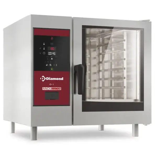 Weekendaanbieding Electrische oven directe stoom en convectie, 6x gn 1/1+cleaning