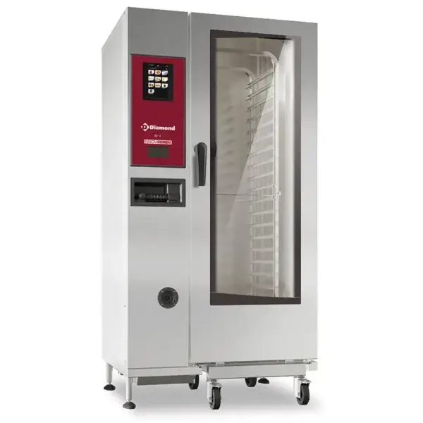 Elektrische oven"touch" met boiler, stoom en convectie 20xgn1/1+ cleaning Finale Uitverkoop
