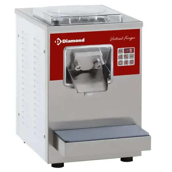 Vertikale automatische ijsturbine, tafelmodel, 9/12 l/u, luchtcondensator Laatste Versie
