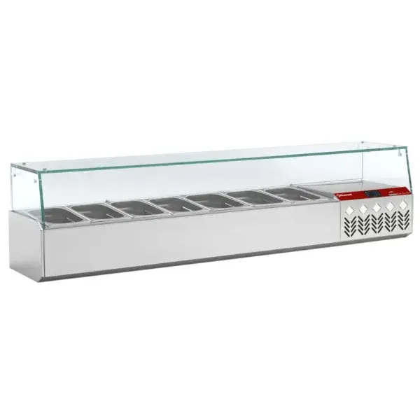 Gereduceerde Prijs Gekoelde structuur gn 6x1/4, 1x1/9,met rechte ruit