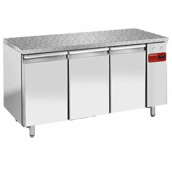 Veilige Betaling Diepvriestafel, gevent., 3 deuren en 600x400 - top in graniet (zonder groep)