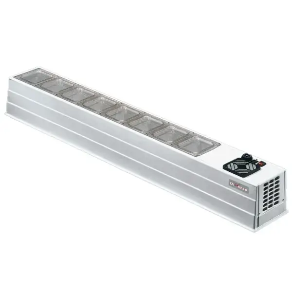 Gekoelde struktuur 8x gn 1/6 h150 mm Dagaanbieding