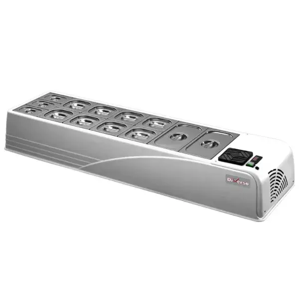 Gekoelde opzetstruktuur gastronorm 7 gn 1/3 h 150 mm Bestel Nu