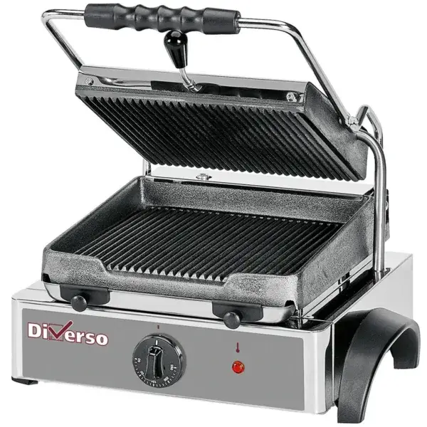 Betaalbaar Elektrische panini grill, geribde platen