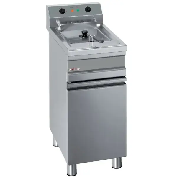 Flitsaanbieding Elektrische friteuse 1 kuip 14 liter op gesloten kast