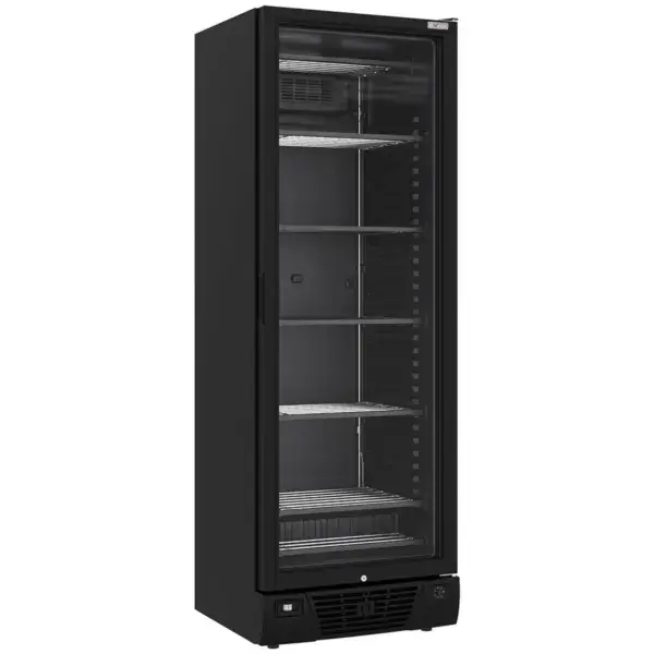Dagaanbieding Negatieve geventileerde vitrine 382 liter - 5 vaste niveaus - zwart