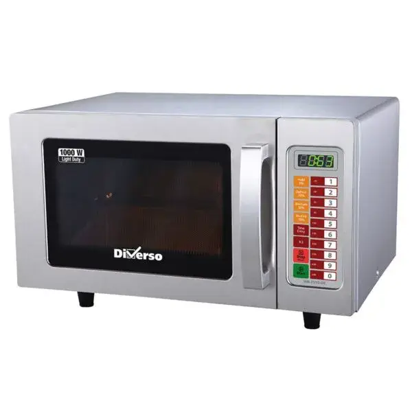Microgolfoven in rvs, 1000 w. (25 lt), digitaal Direct Verzonden