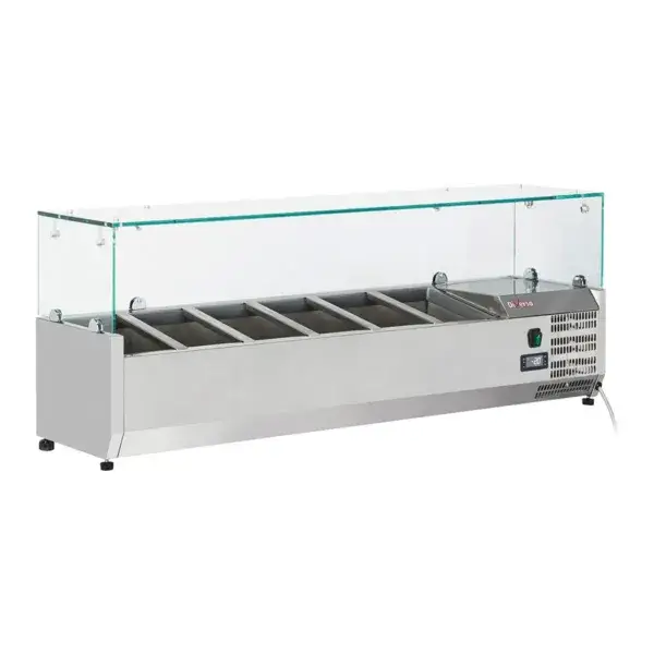 Korting Gekoelde opzetstructuur 6x gn1/4 - 150 mm, met glasopbouw