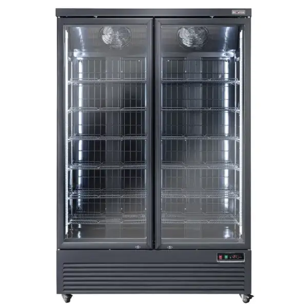 Meest Verkocht Verticale vrieskastvitrine, 1084 liter - zwart