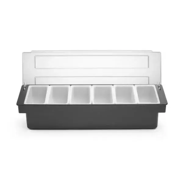 Hendi Ingrediëntenhouder BarUp 6 polypropyleen containers 480x150x100mm voor bargebruik Finale Uitverkoop