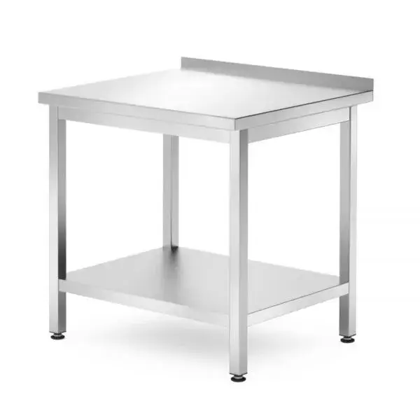 Wandtafel met plank – geschroefd, diepte 700 mm, hendi, profi line, 800x700x(h)850mm Exclusieve Aanbieding