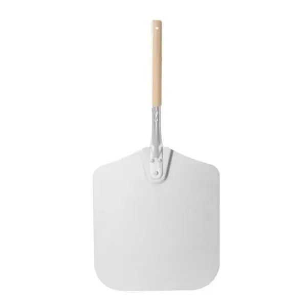 Voordeelprijs HENDI Pizzaschep vierkant aluminium 305x660mm korte houten handgreep