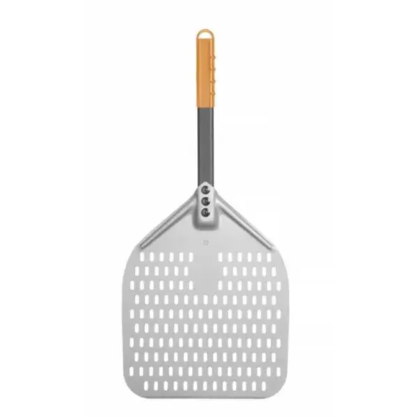 Hendi geperforeerde pizzaschep vierkant 300x660mm aluminium met siliconen handgreep Weekendaanbieding