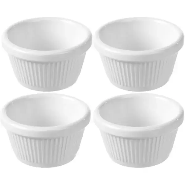 Bestel Nu Hendi ramekins 4 stuks melamine geribbeld Ø70x35 mm 0,05L tafelsortering