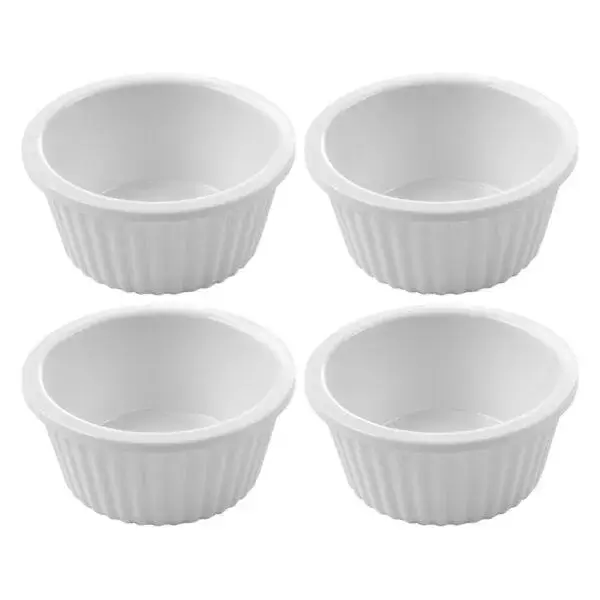 Express Levering Hendi Ramekin melamine geribbeld ø60x25mm 0,035L 4 stuks vaatwasserbestendig