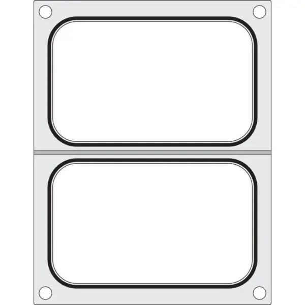 Traysealer matrix, hendi, 2x container 178x113 mm Weekendaanbieding