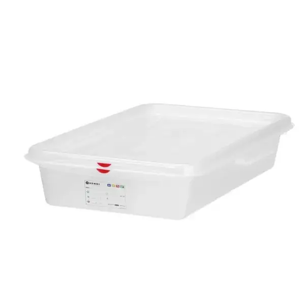 Gn 2/3 container, polypropyleen, hendi, gn 2/3, 9l, transparant, 354x325x(h)100mm Flitsaanbieding
