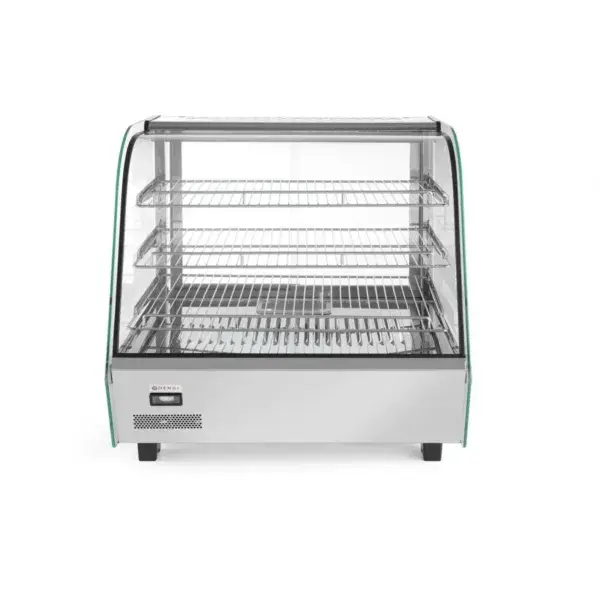Tijdelijk Beschikbaar Hendi opzet warmhoudvitrine 120L 230V roestvast staal met glazen front